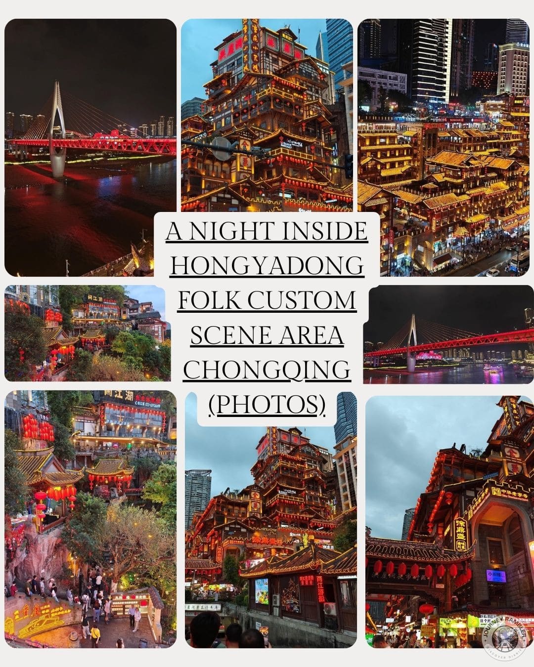 A Night Inside Hongyadong Folk Custom Scene Area Chongqing (Photos)