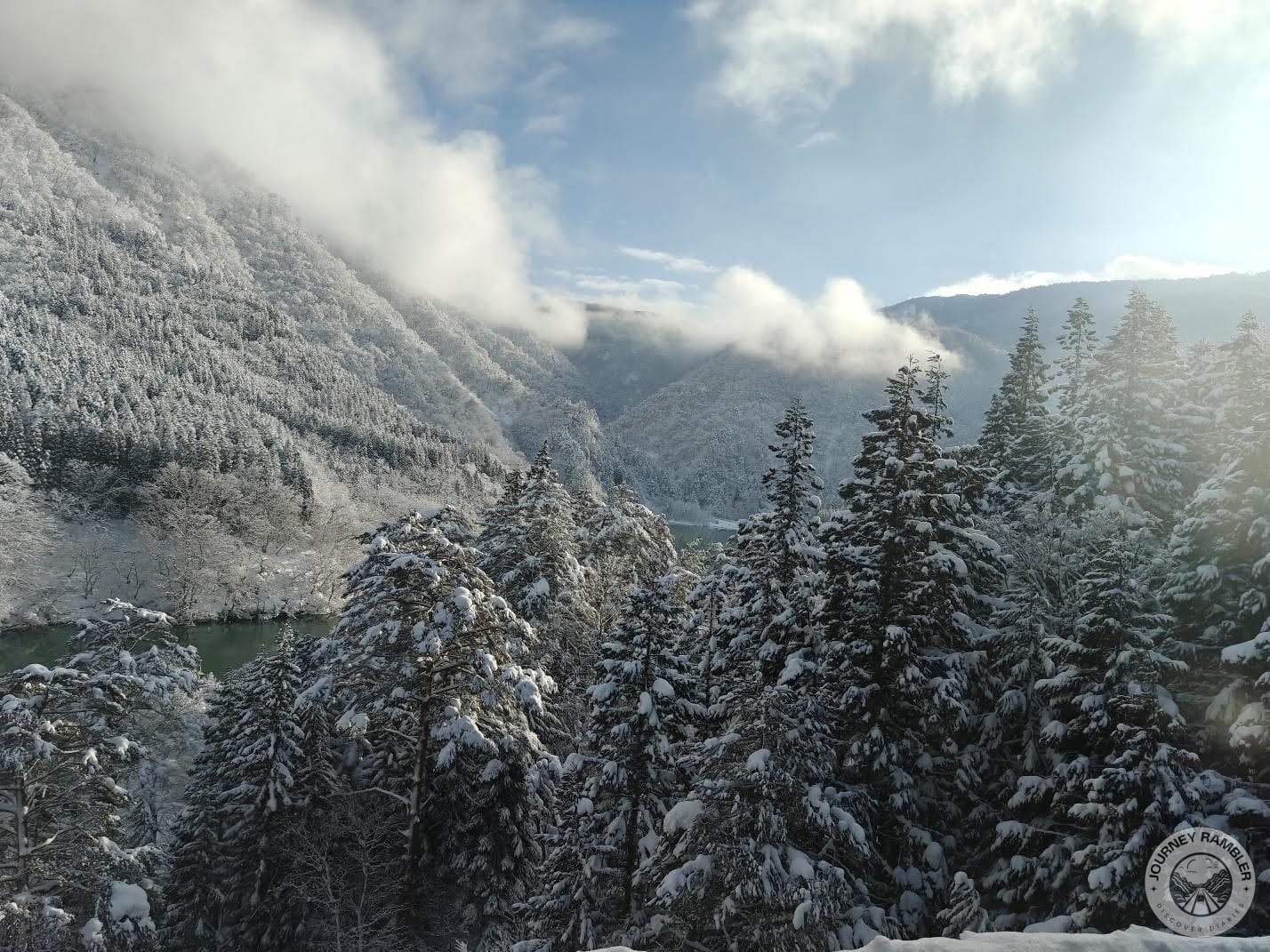 view on the bus ride to Shirakawa-go