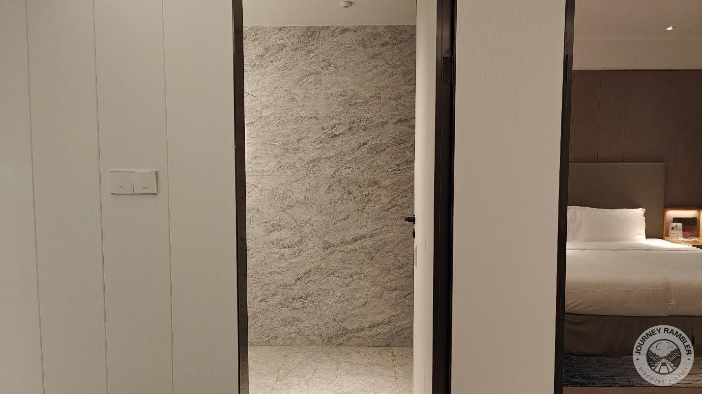 bathroom actually has two entrances