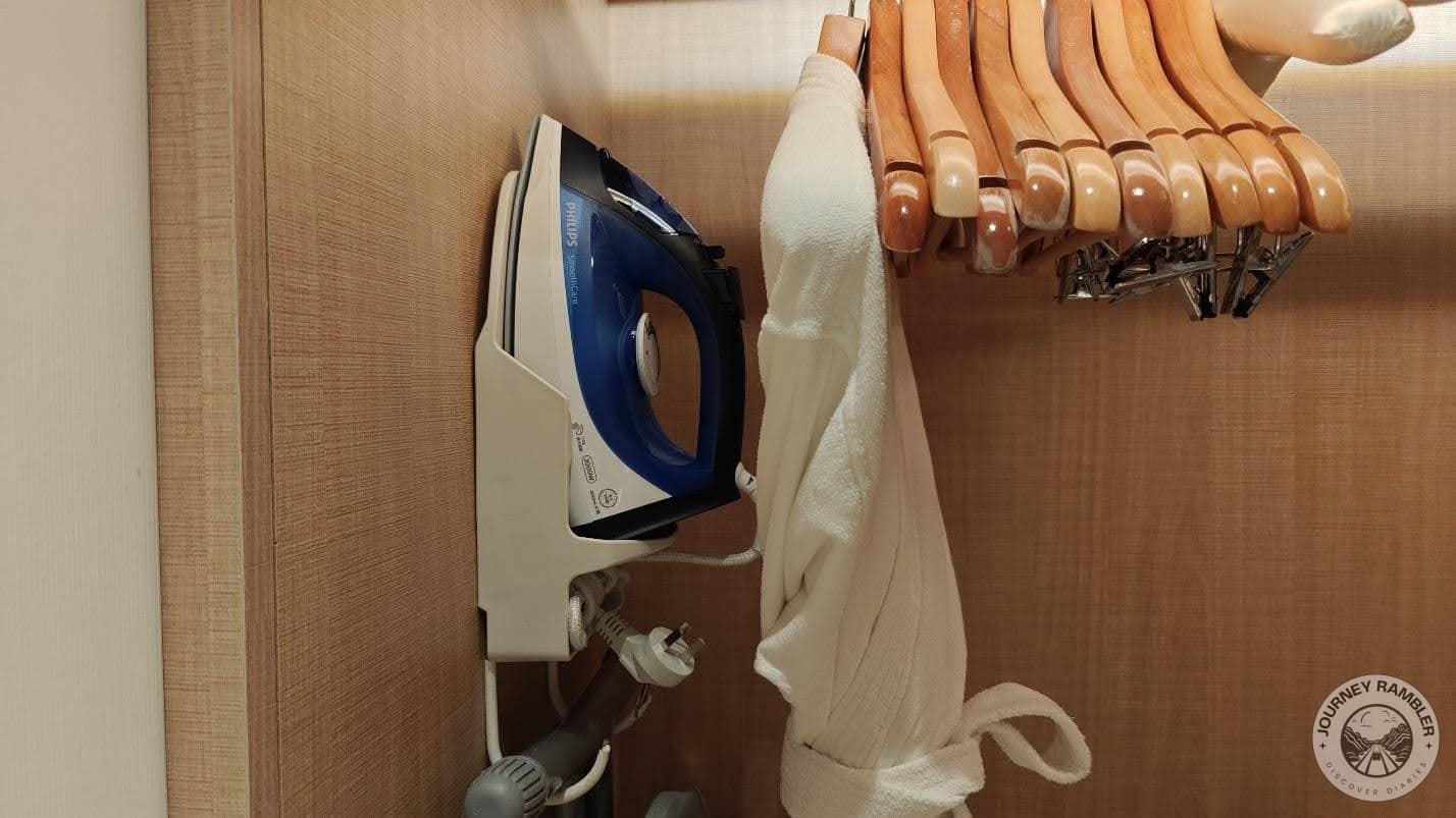 close up of the clothes iron