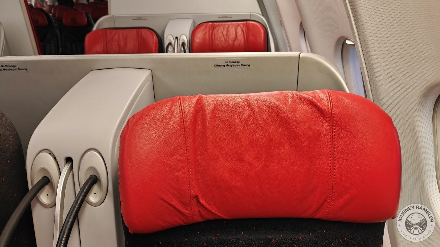 closer look at the headrest