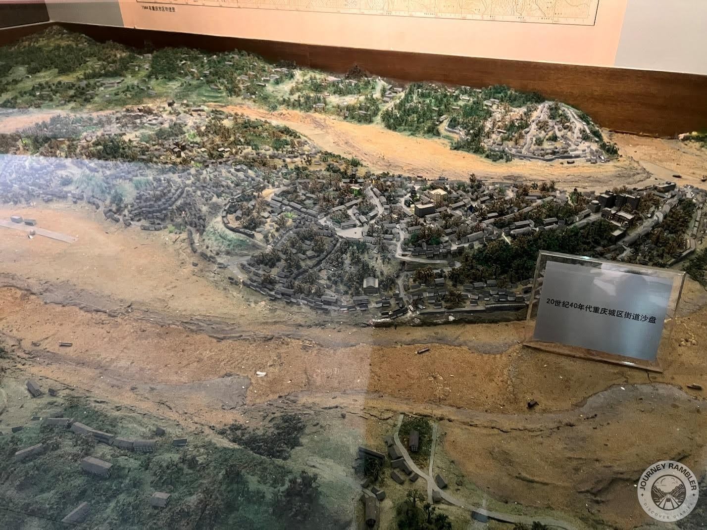 diorama of Chongqing in the 1940s
