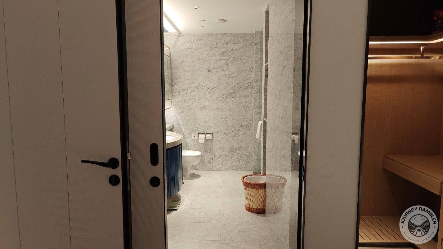 entrance of the service apartment's bathroom