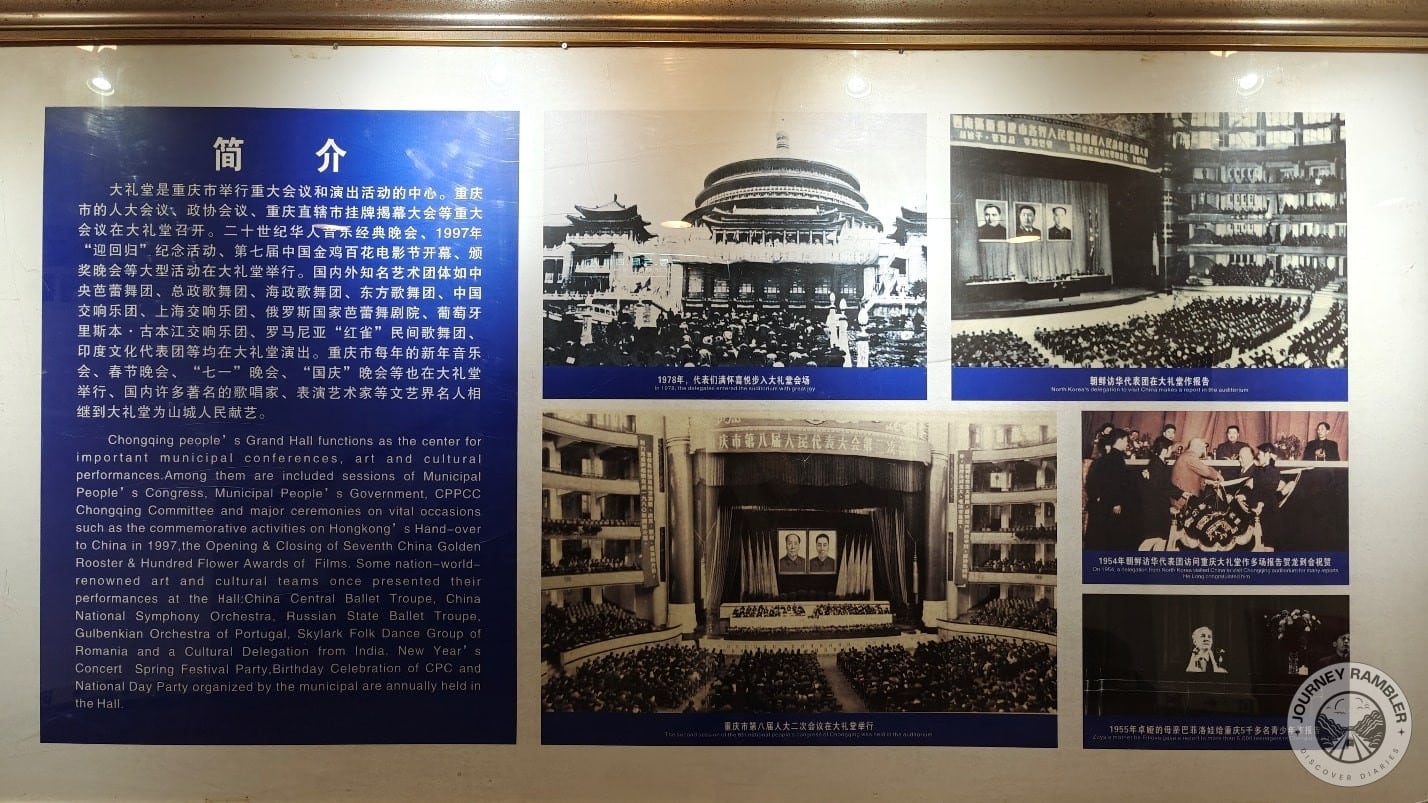 infographic detailing the function of the Great Hall of the People