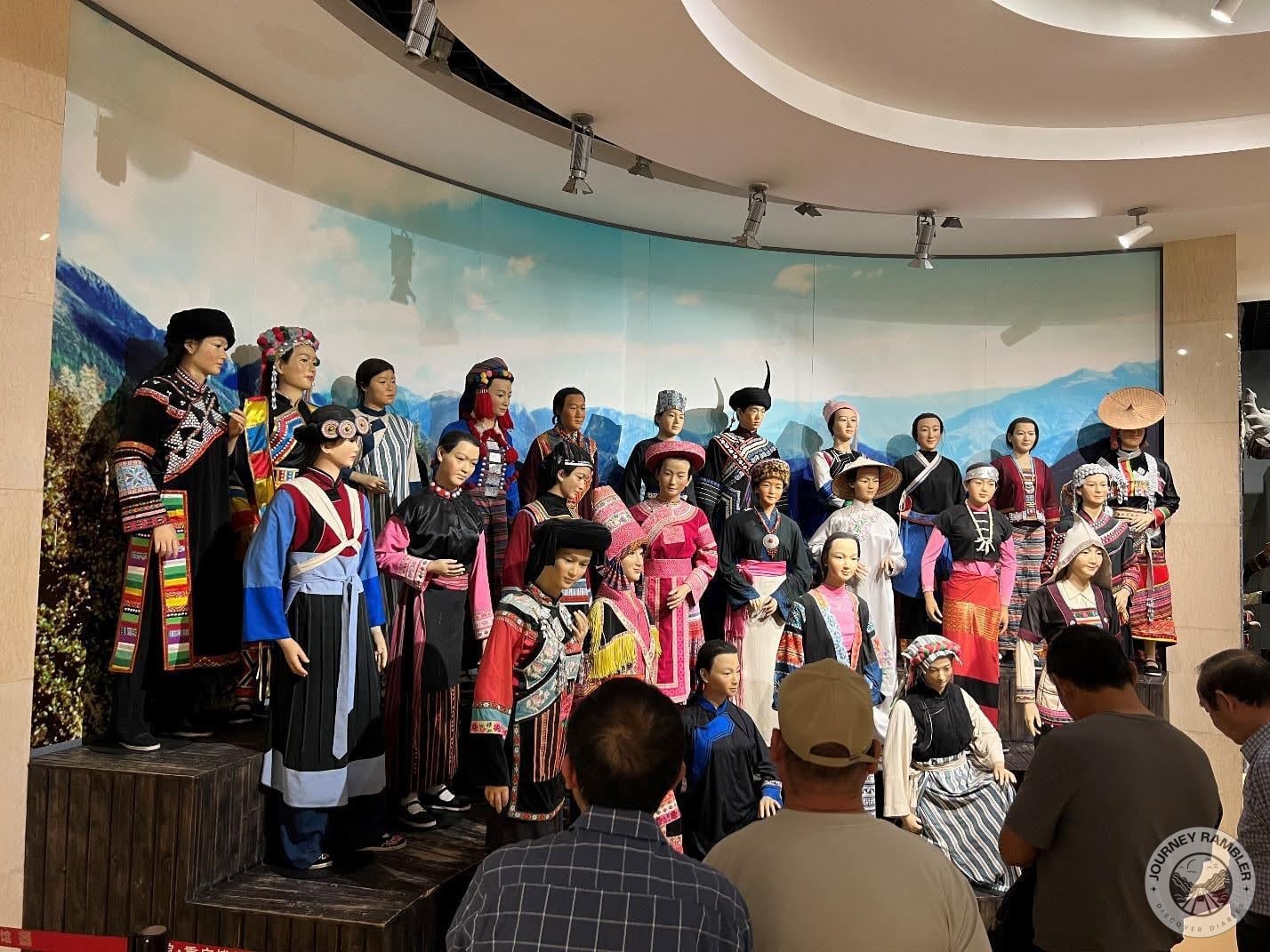 mannequins wearing the attires of the many ethnic minorities