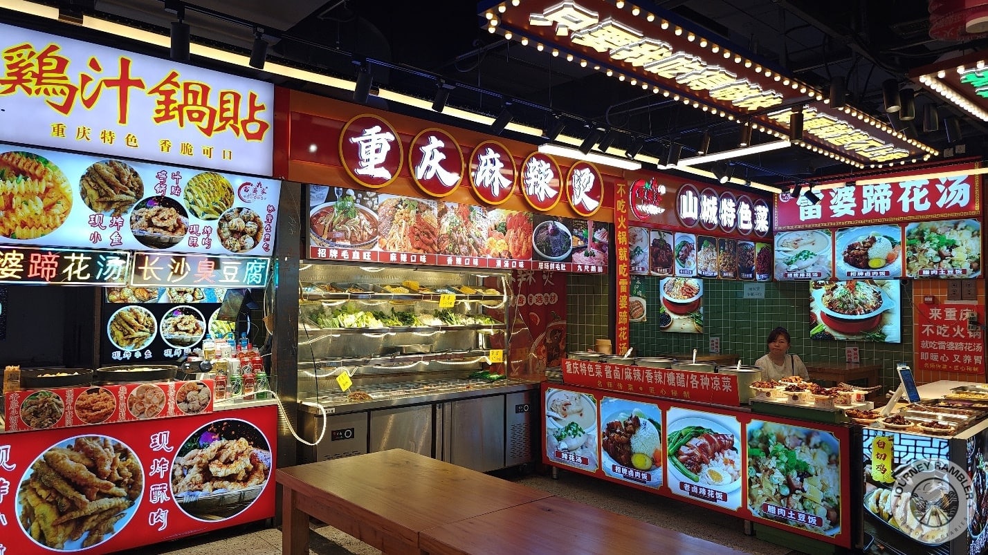 stalls that offer relatively safe Sichuan style dishes
