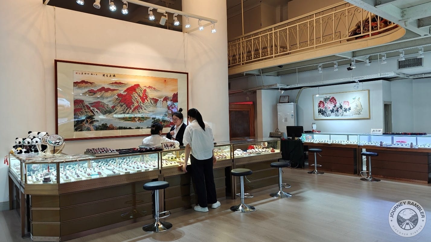 stalls feature a variety of ornaments and jewelry