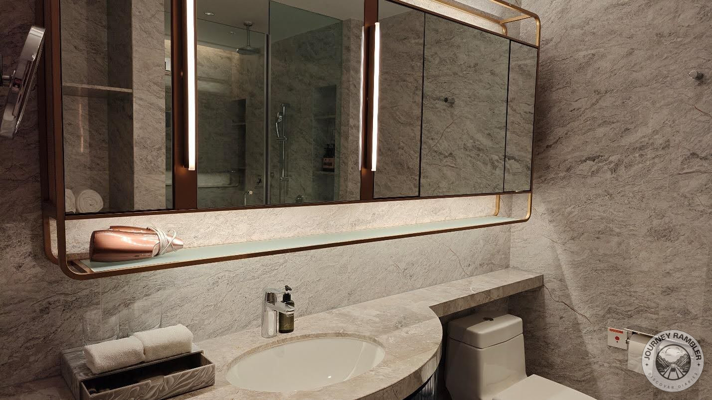 toilet area of the bathroom