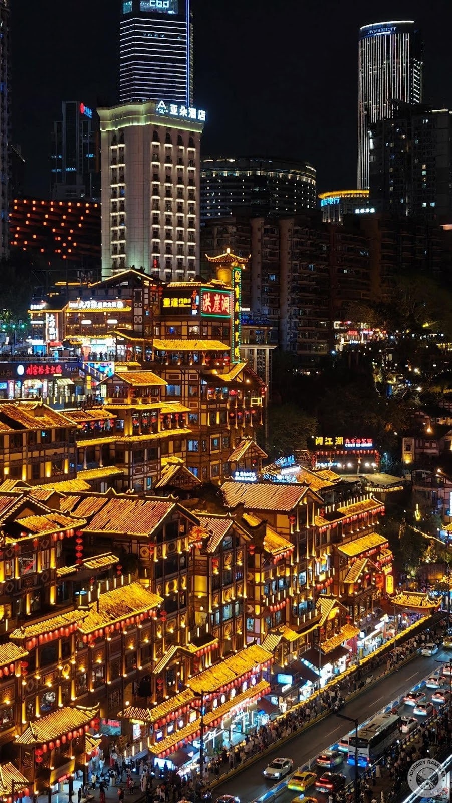 view from the top of qiansimen bridge