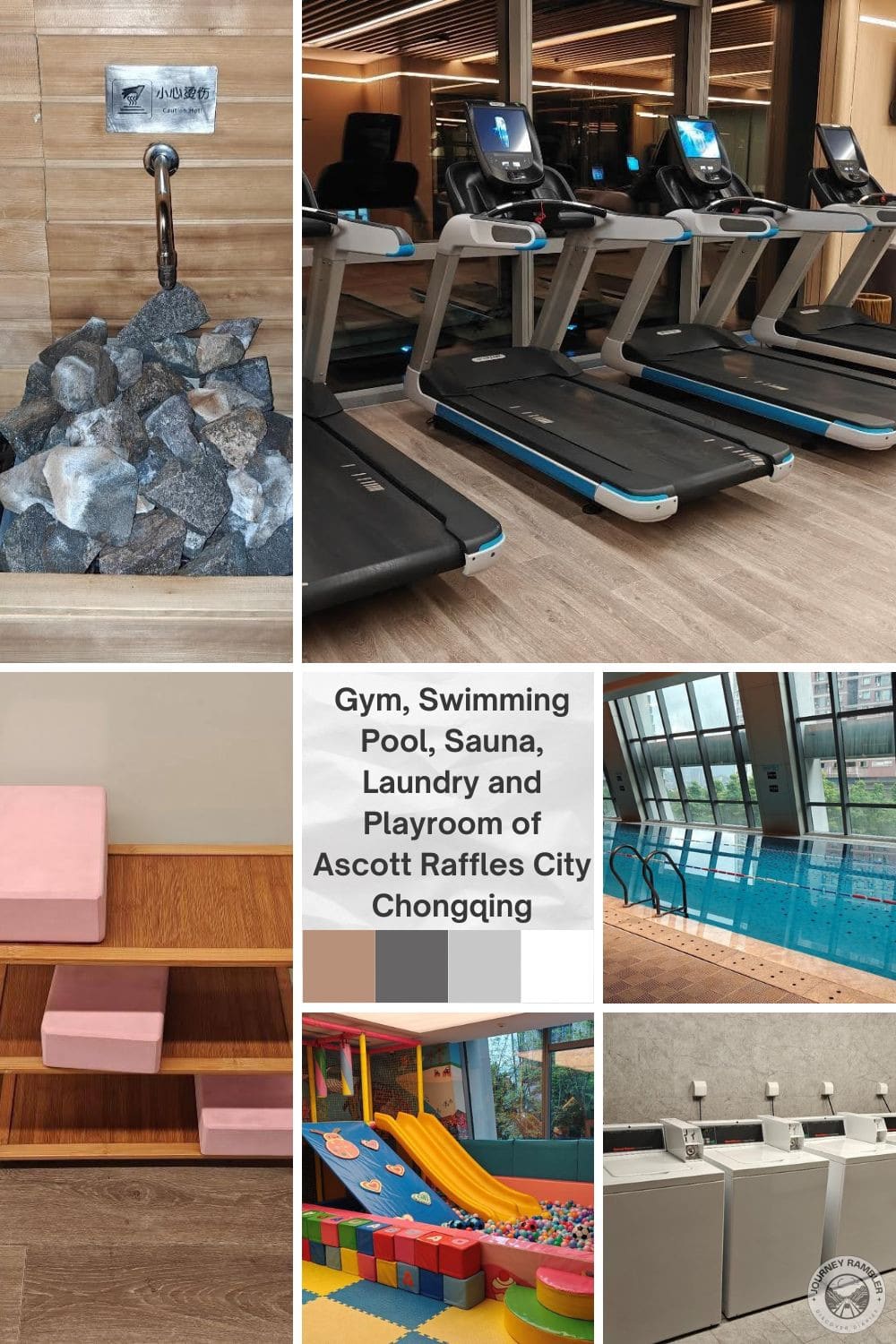 Gym, Swimming Pool, Sauna, Laundry and Playroom of Ascott Raffles City Chongqing