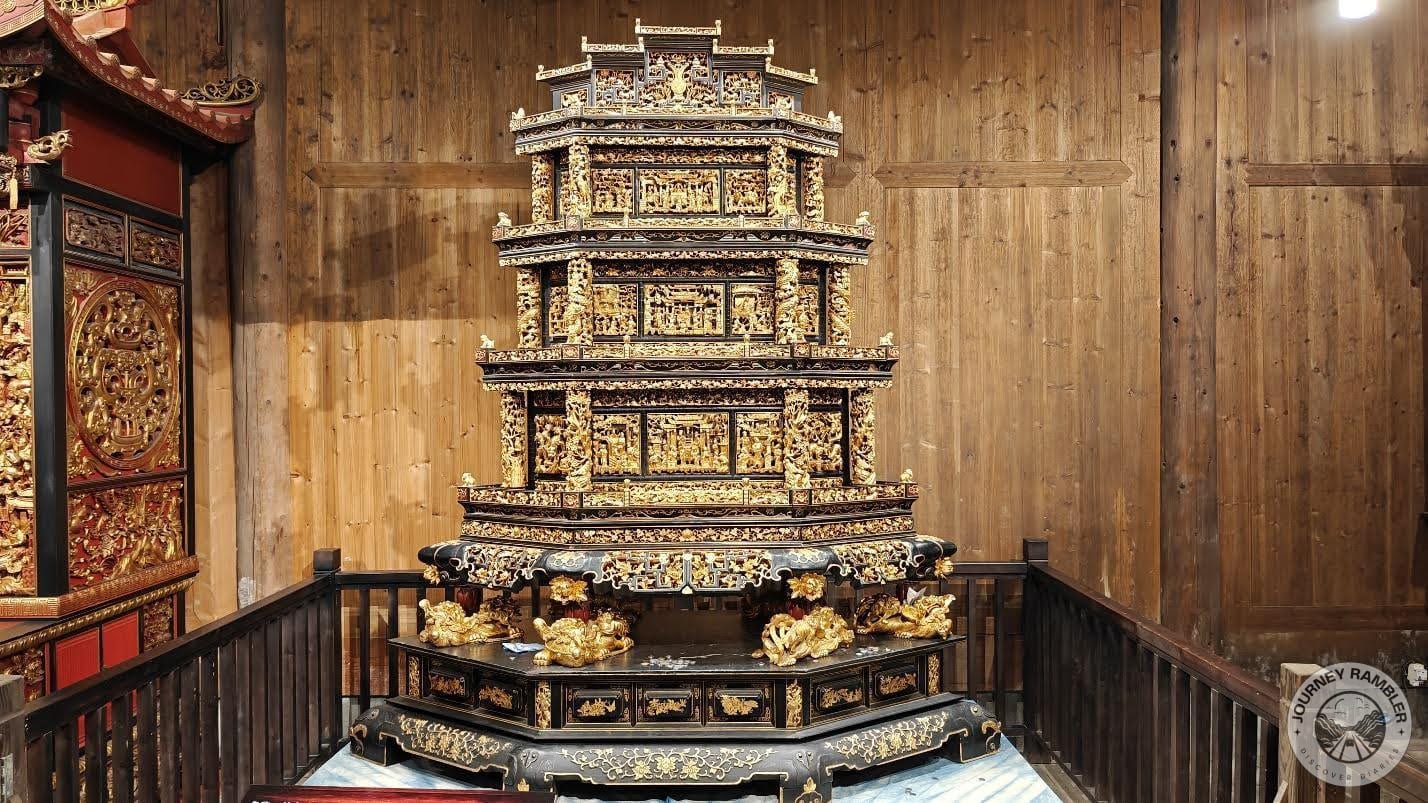 Right next to the ancestral shrine is this altar table