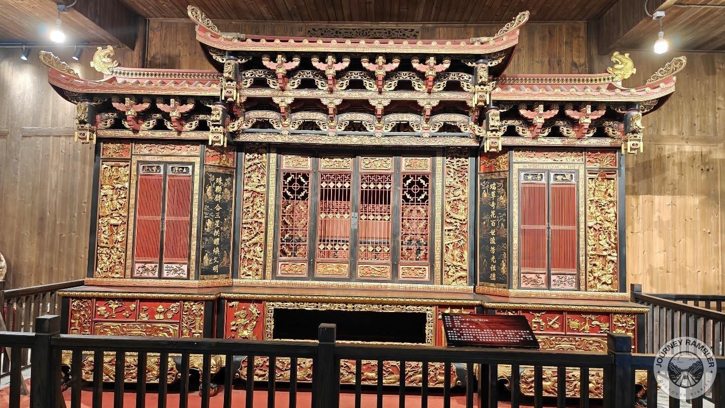 altar crossed with a gate