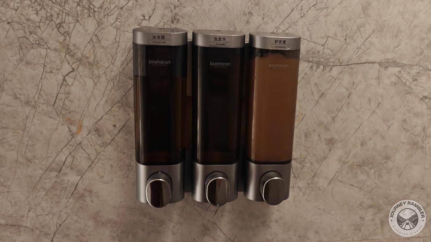 body wash, shampoo, and conditioner