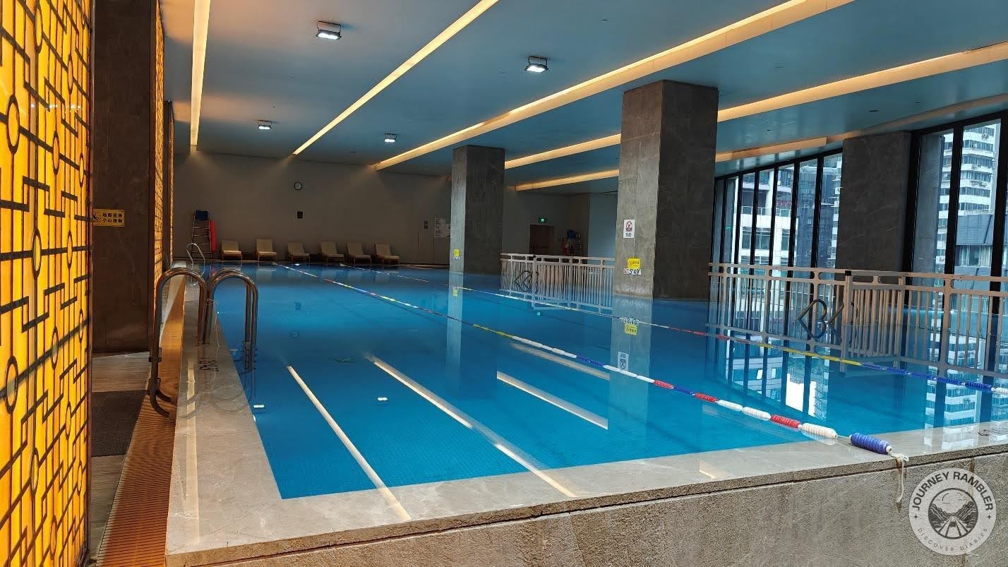 closer look at the swimming pool