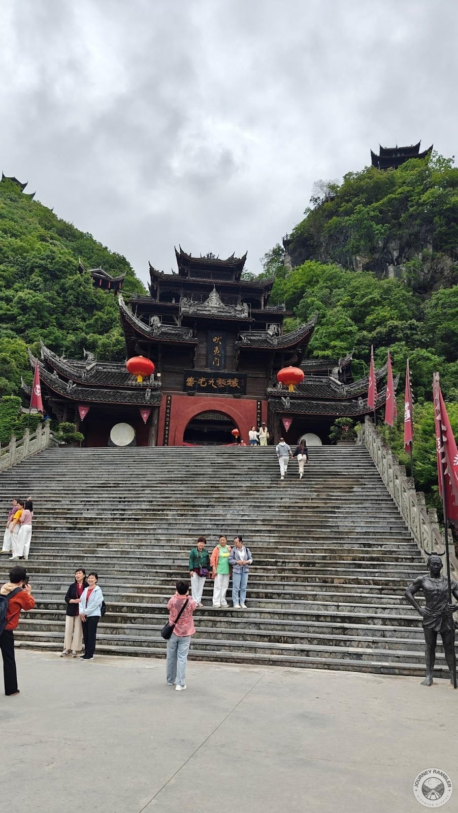 entirety of the first staircase