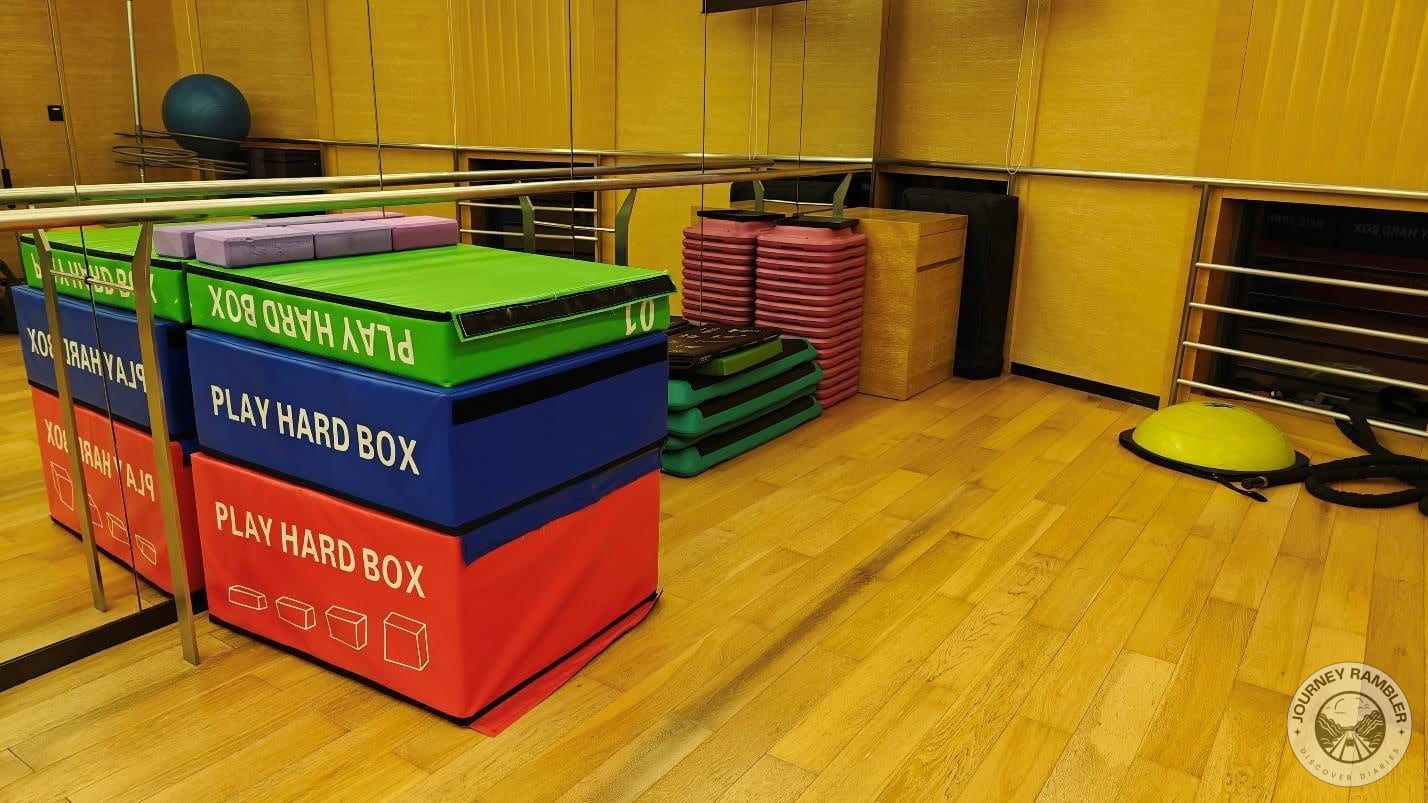 gym's plyometric equipment