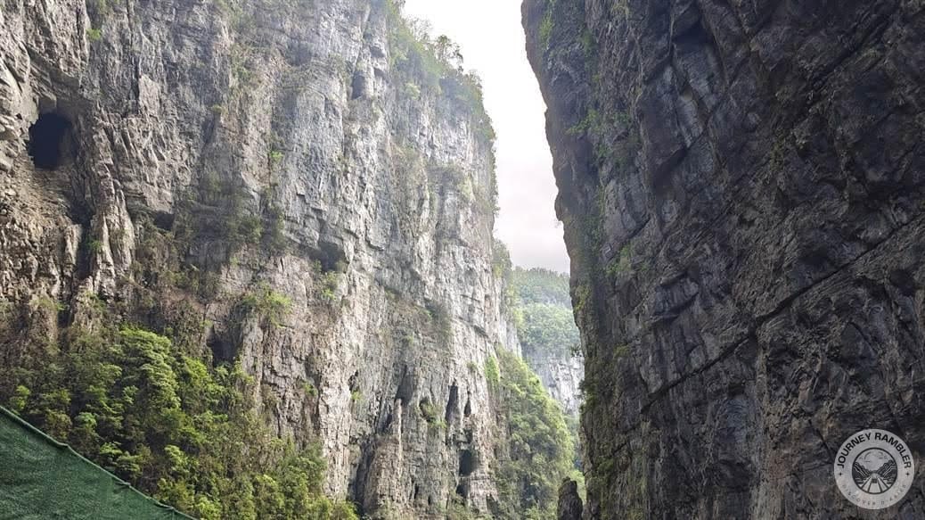 holes/caves on the cliff walls