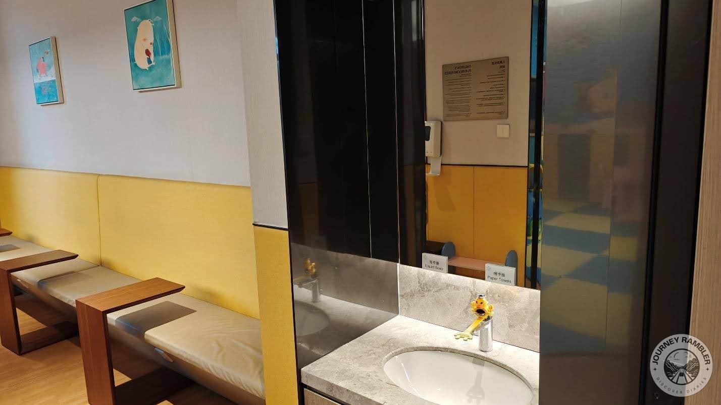 liquid soap is just below the plaque