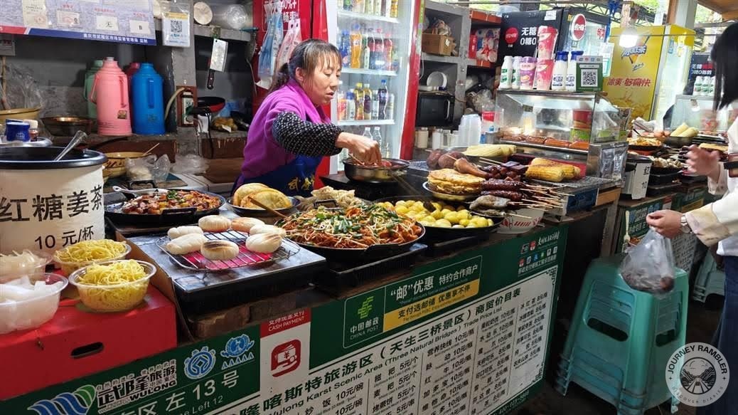 some popular street food being sold here