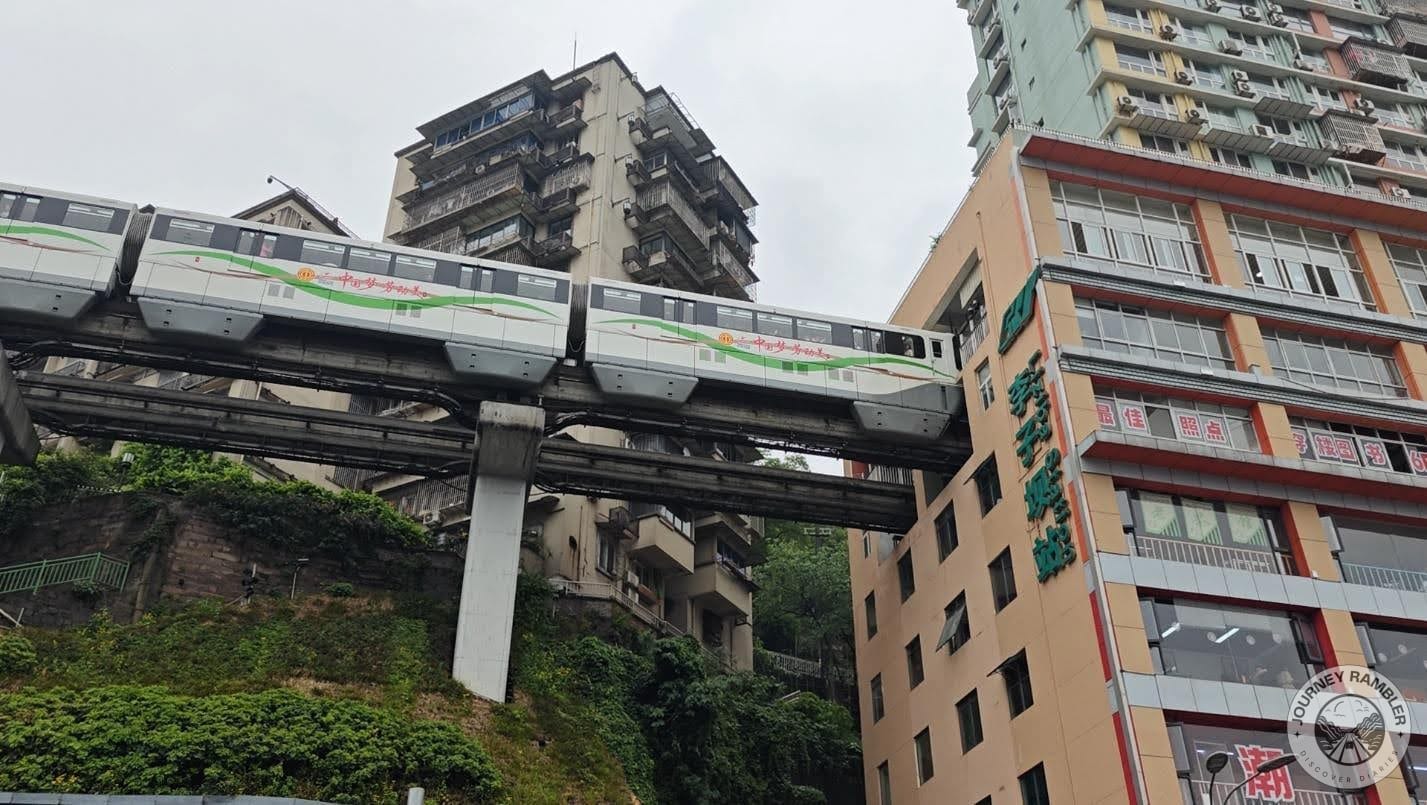 the trains, to pass through this building
