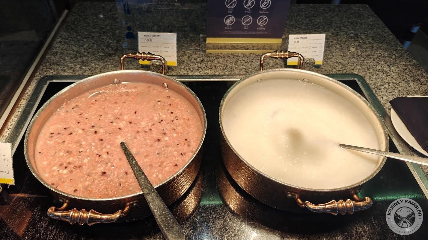 tubs for mixed and plain congee