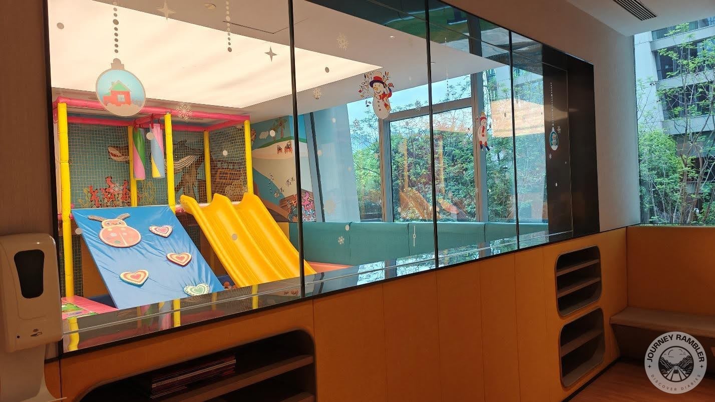 view of the playroom area from the waiting area