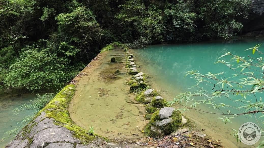 you can see the edge of the pool