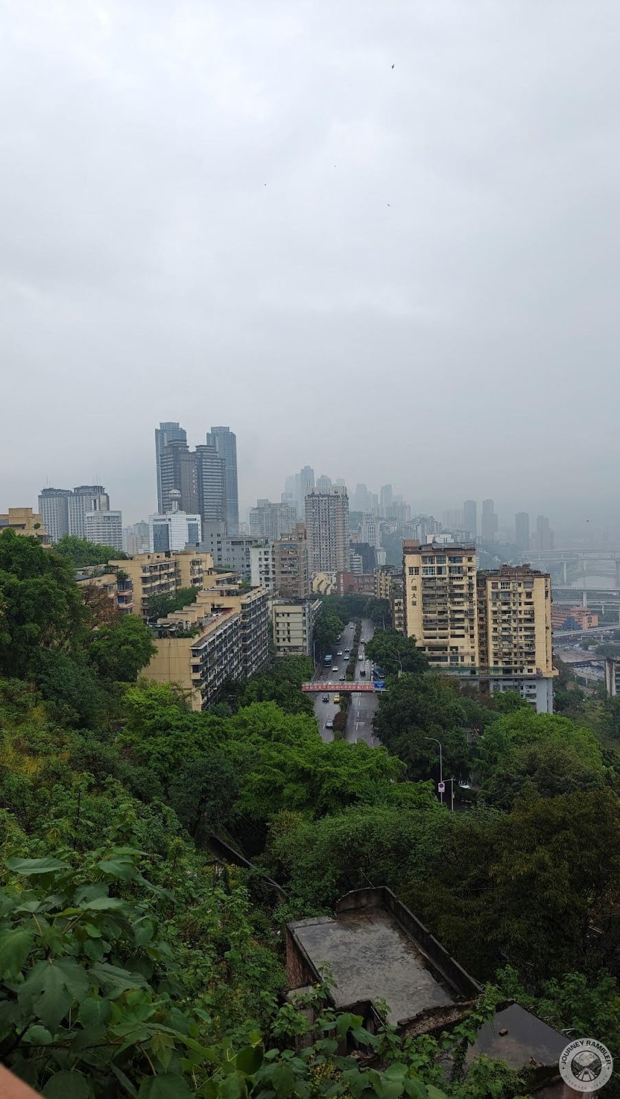 glimpse of Chongqing’s skyline
