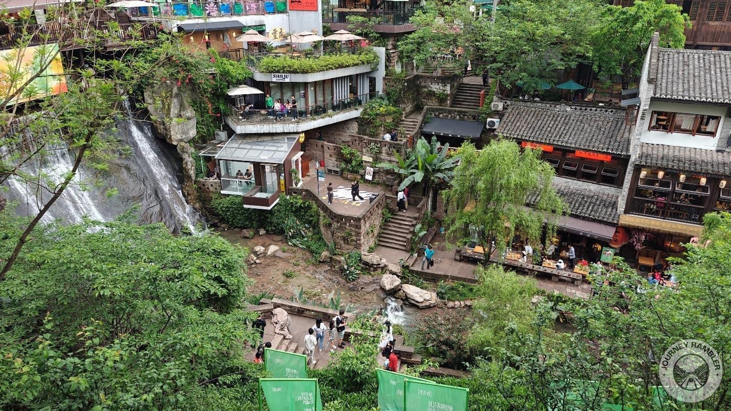 glimpse of the waterfalls