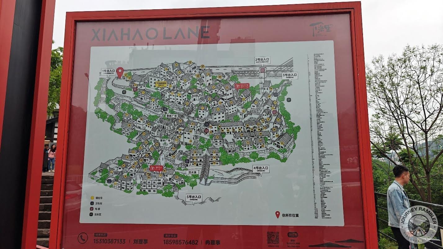 guide map for Xiahao Lane