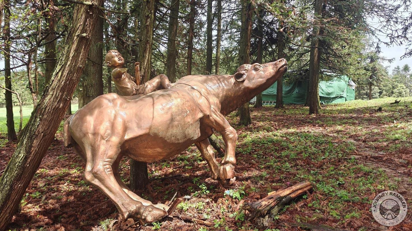 interesting bronze sculpture