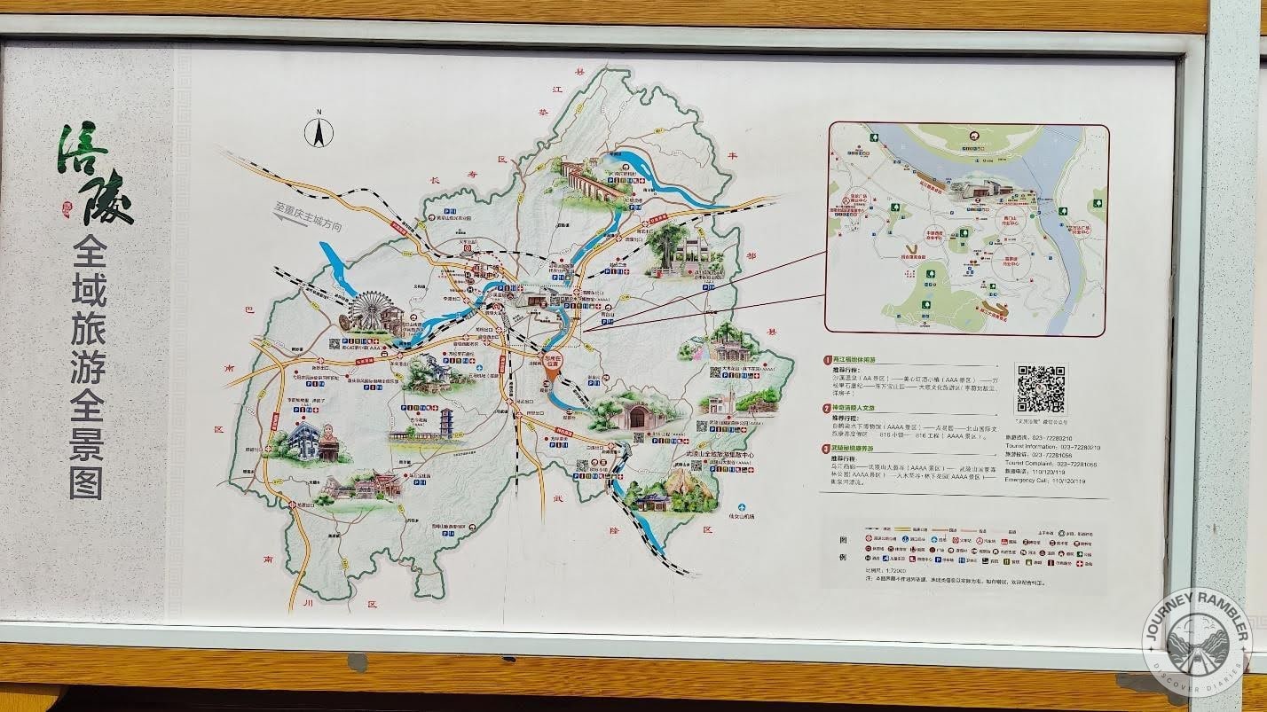 map of Chongqing’s Fuling District