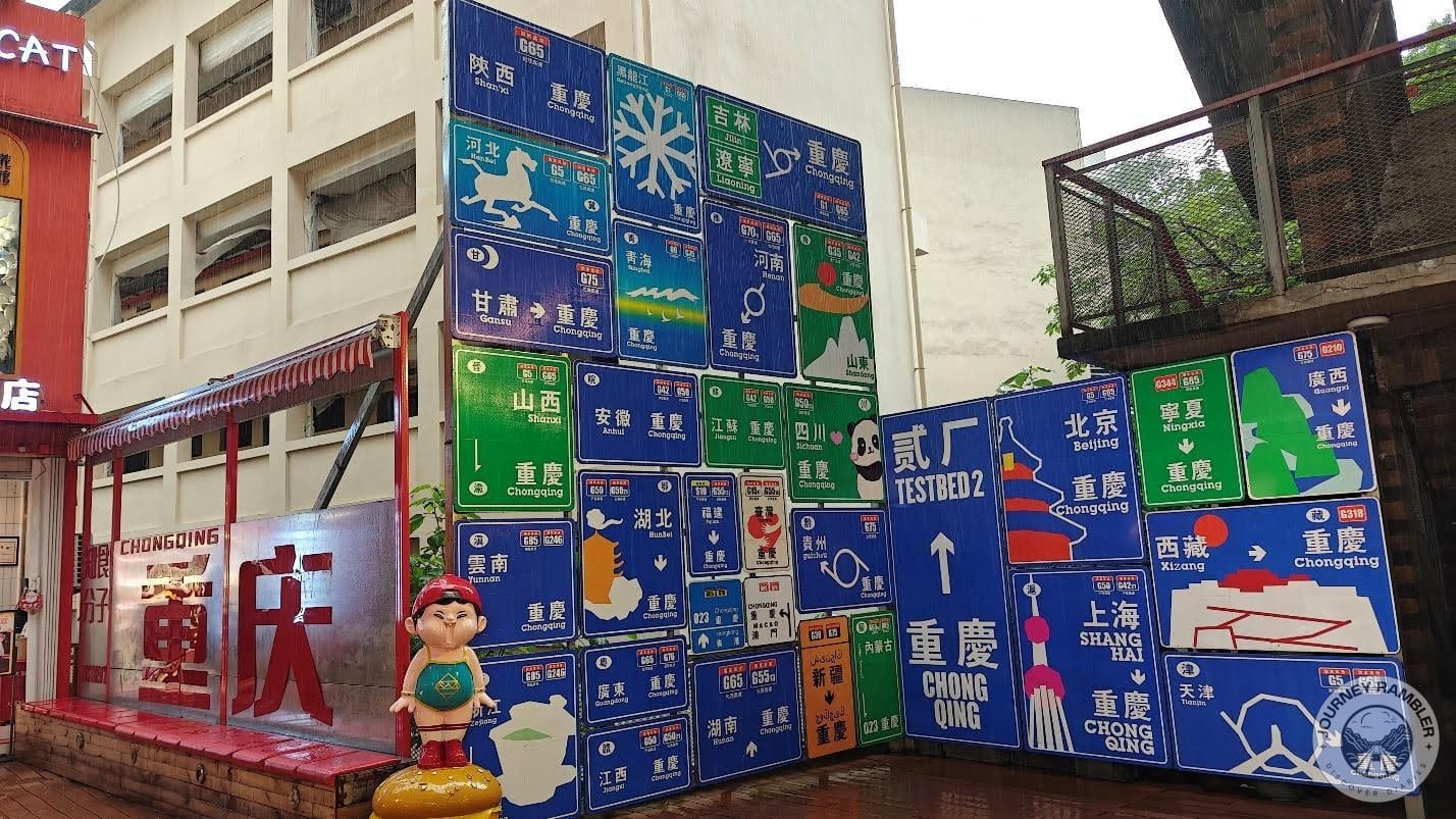 signs on Taste Plaza level