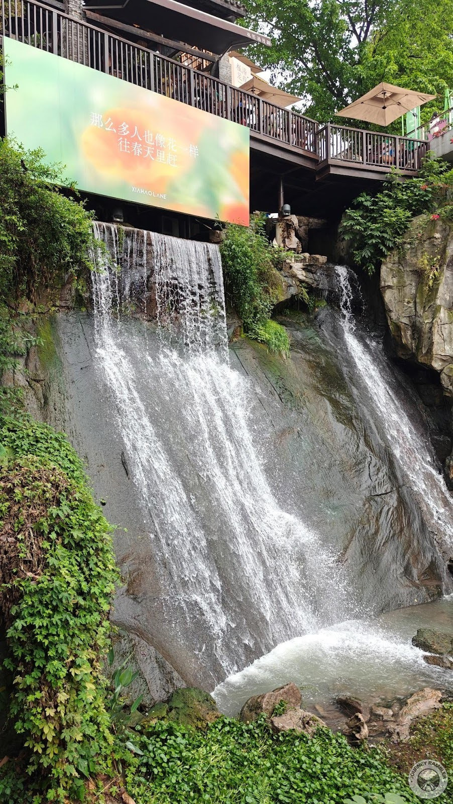 sound of the cascading waters do get louder