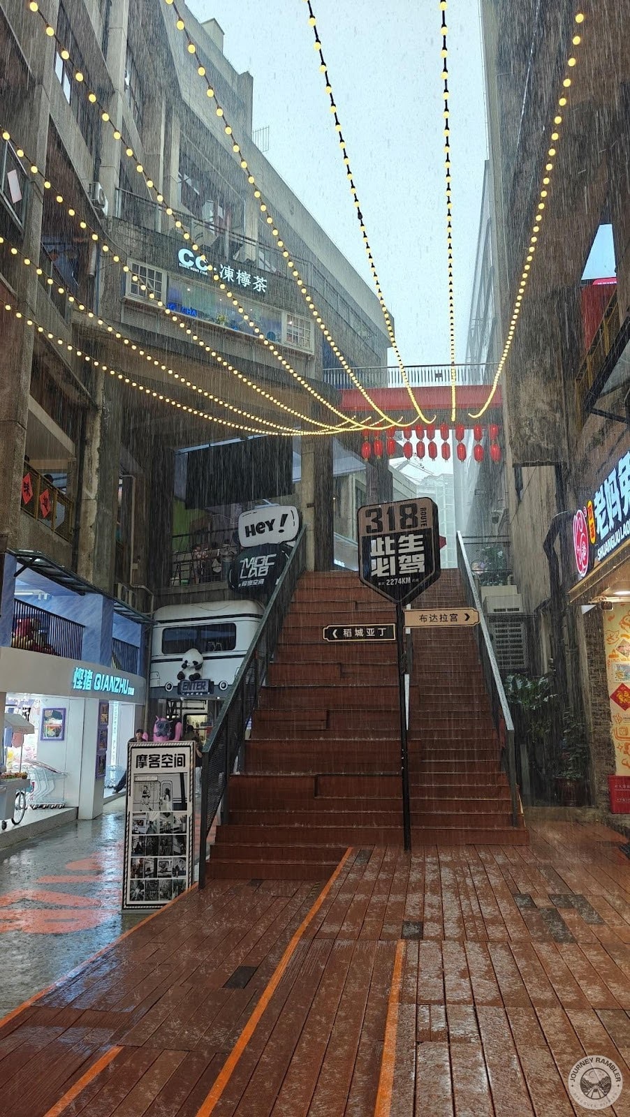the stairs from this level