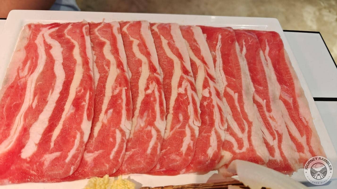 thin slices of beef flank