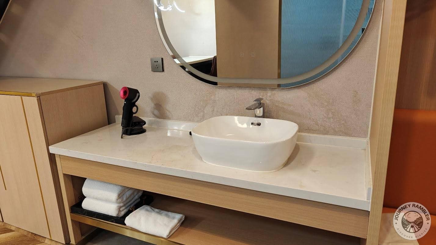 vanity area