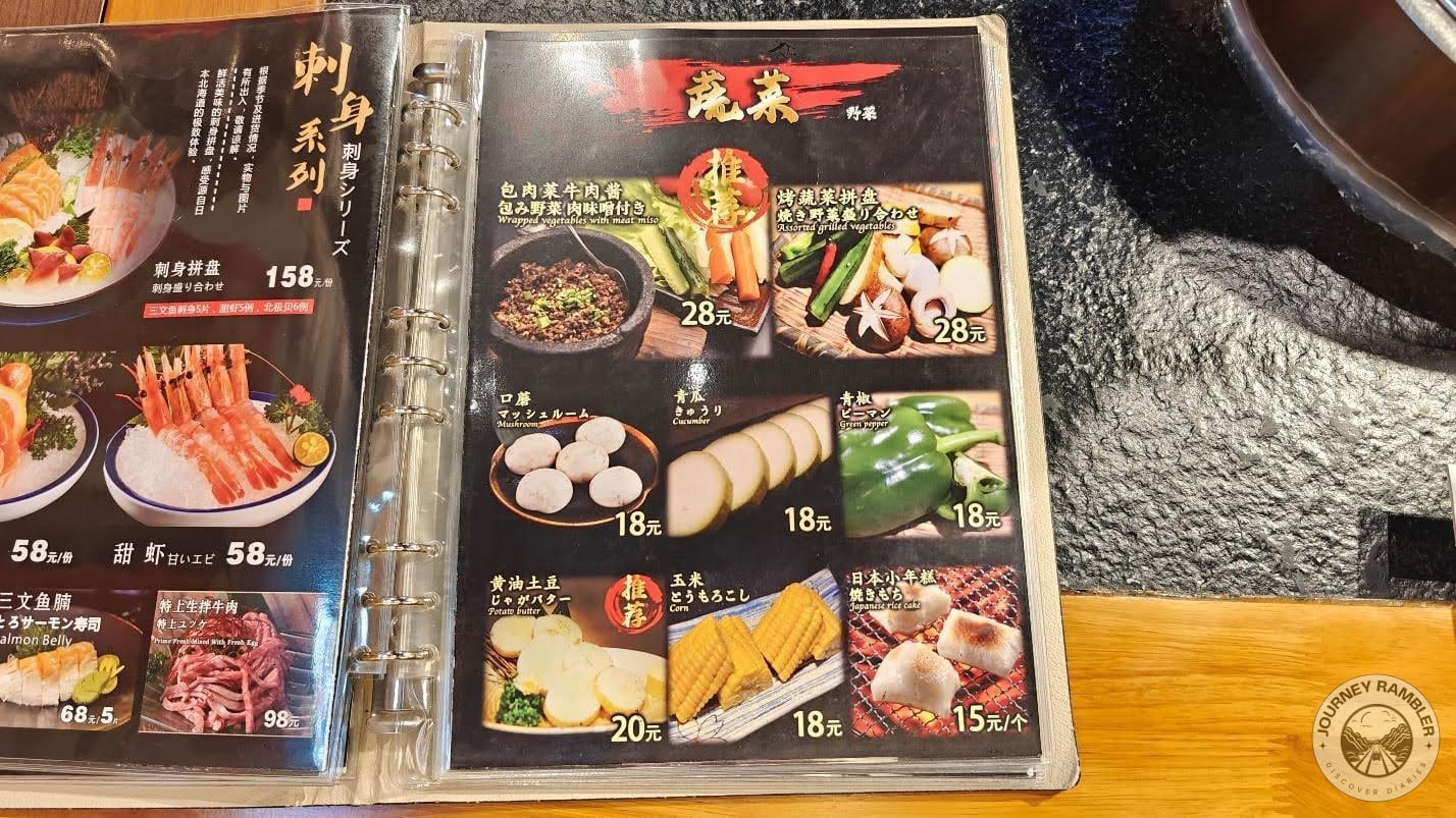 vegetables and fruits that you can order