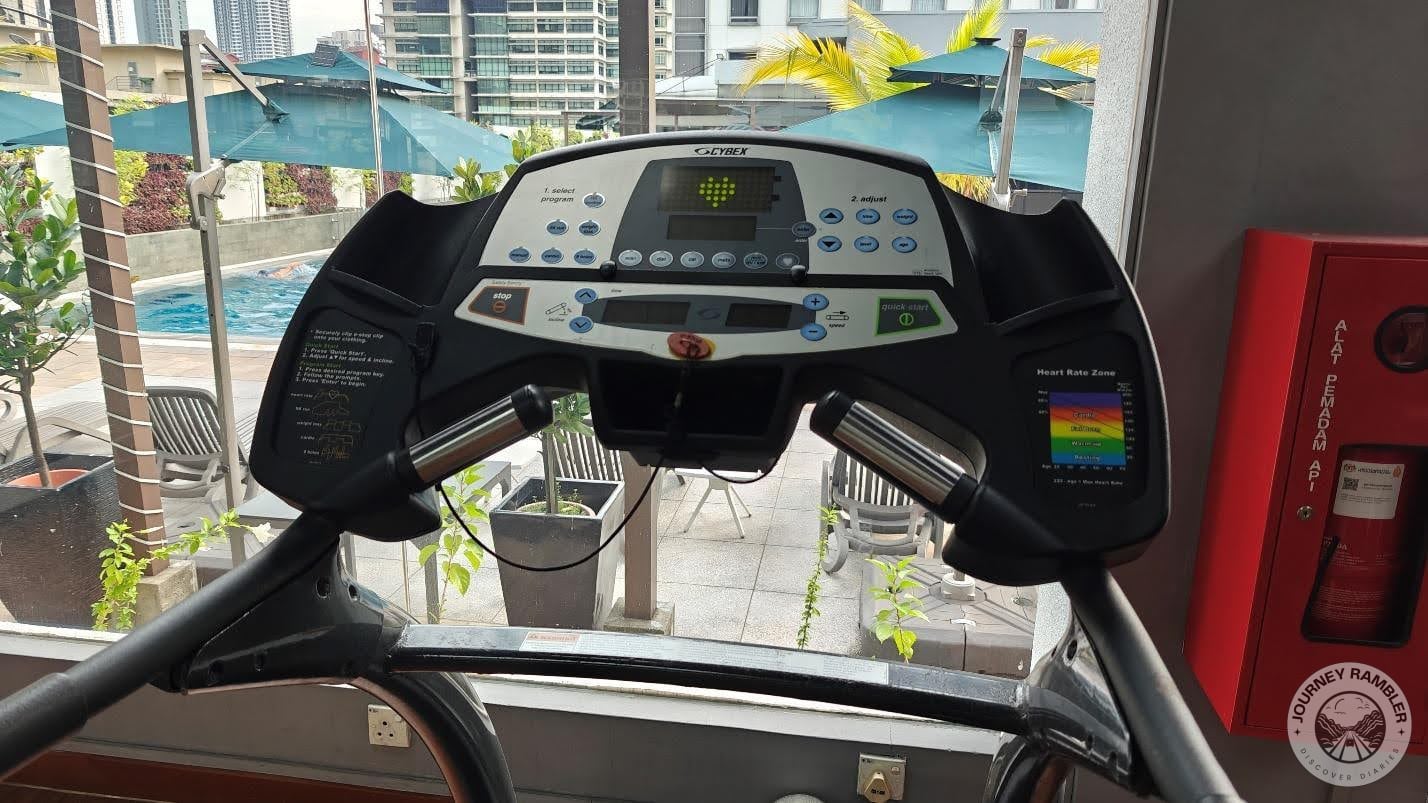 Cybex treadmill’s console