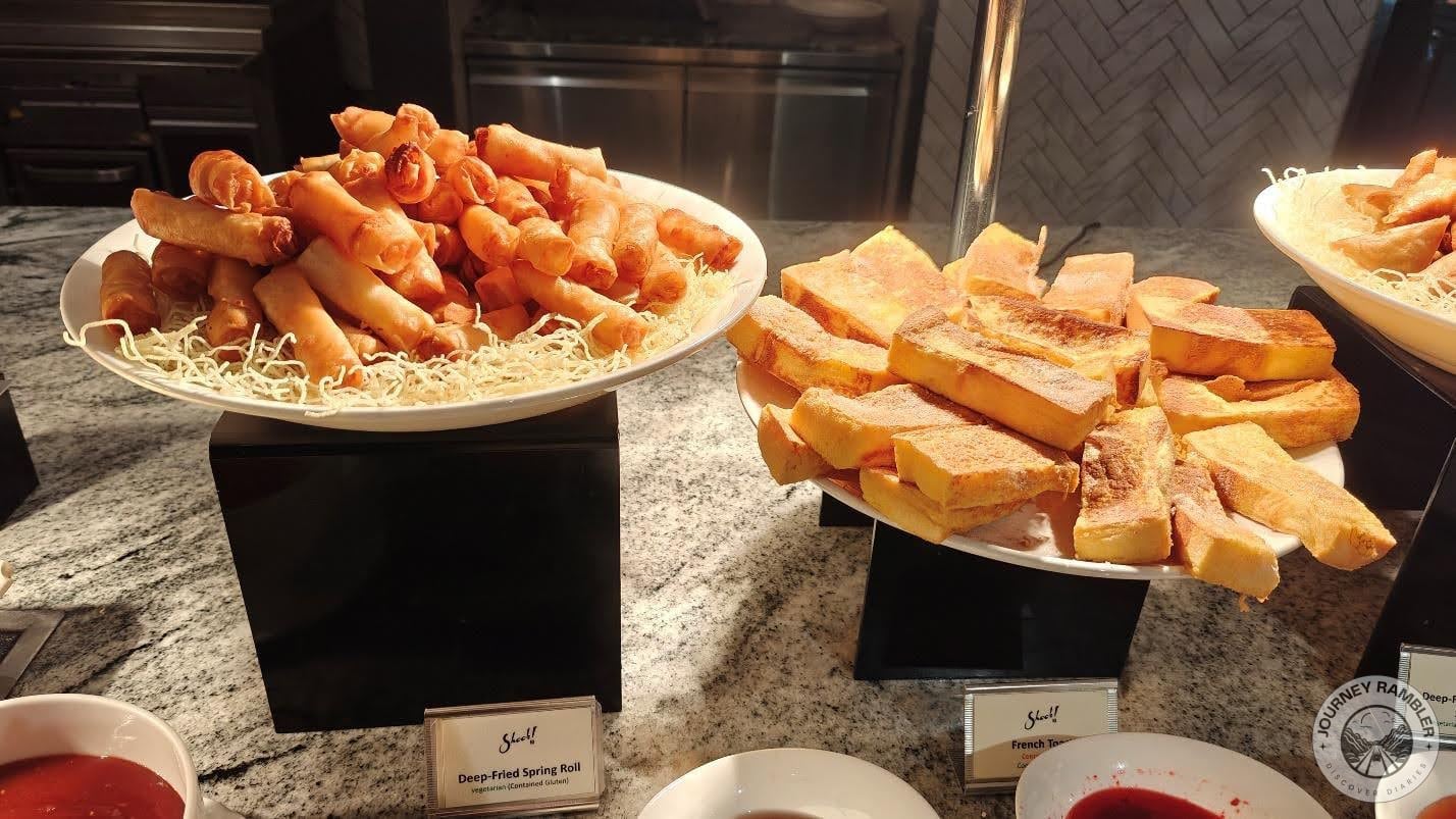 Deep-Fried Spring Rolls and French Toast
