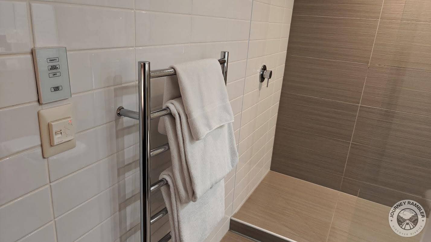 Fresh bath towels and hand towels