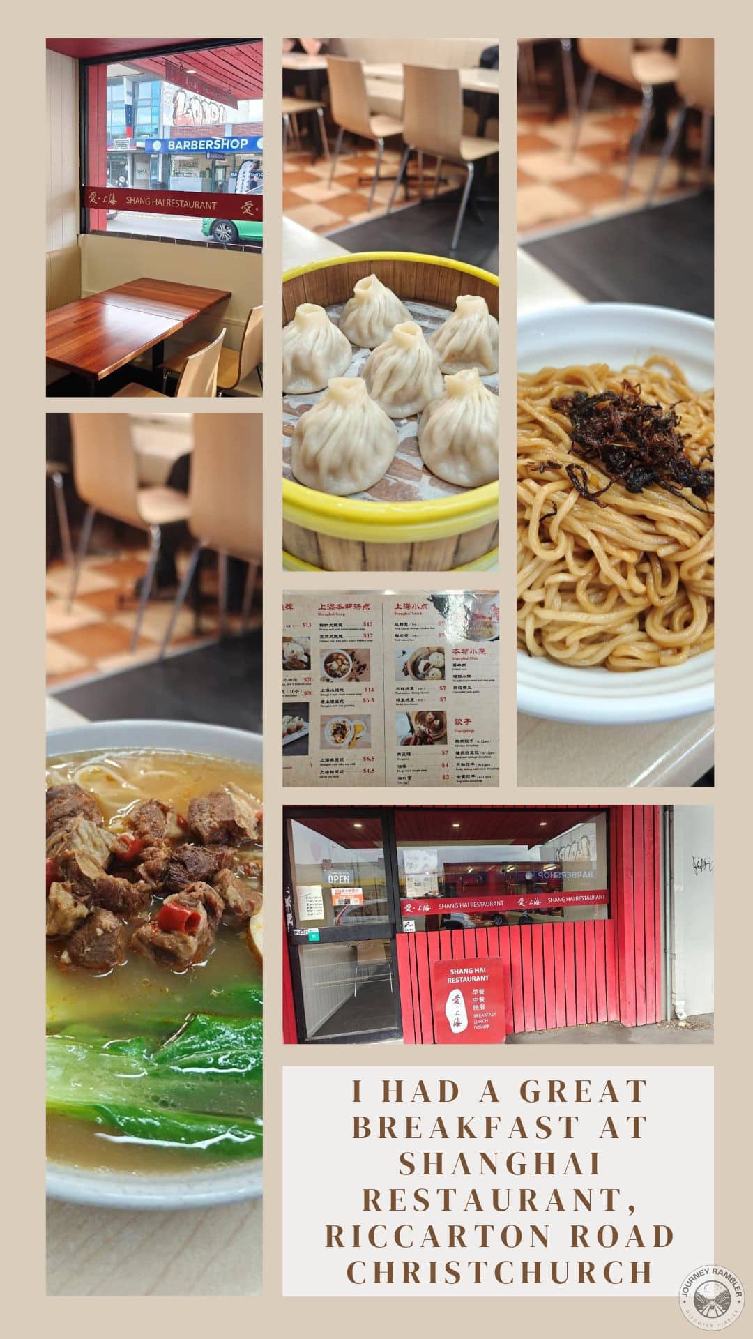 I Had a Great Breakfast at Shanghai Restaurant, Riccarton Road Christchurch