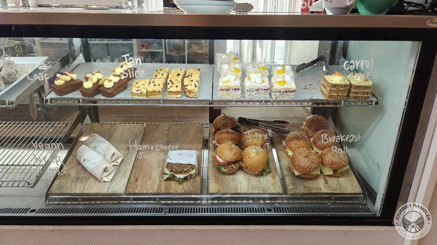I took a look inside the bakery case to see what items they were offering