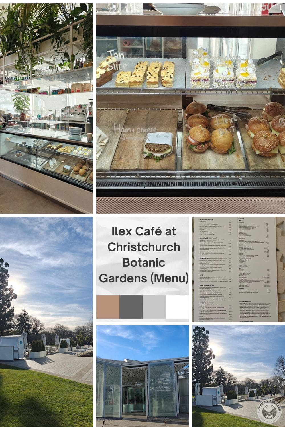 Ilex Café at Christchurch Botanic Gardens (Menu)