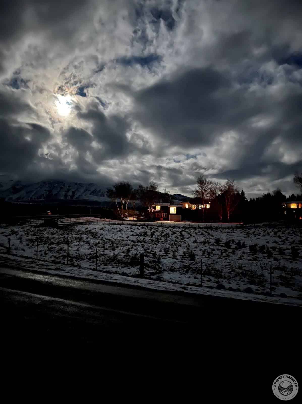 Lake Tekapo Village at night