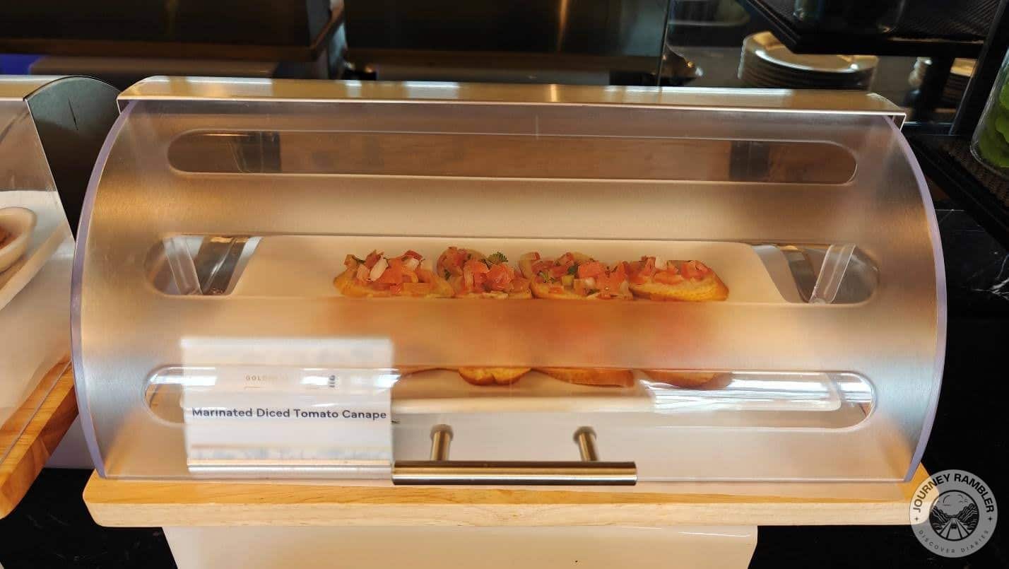 Marinated Diced Tomato Canape
