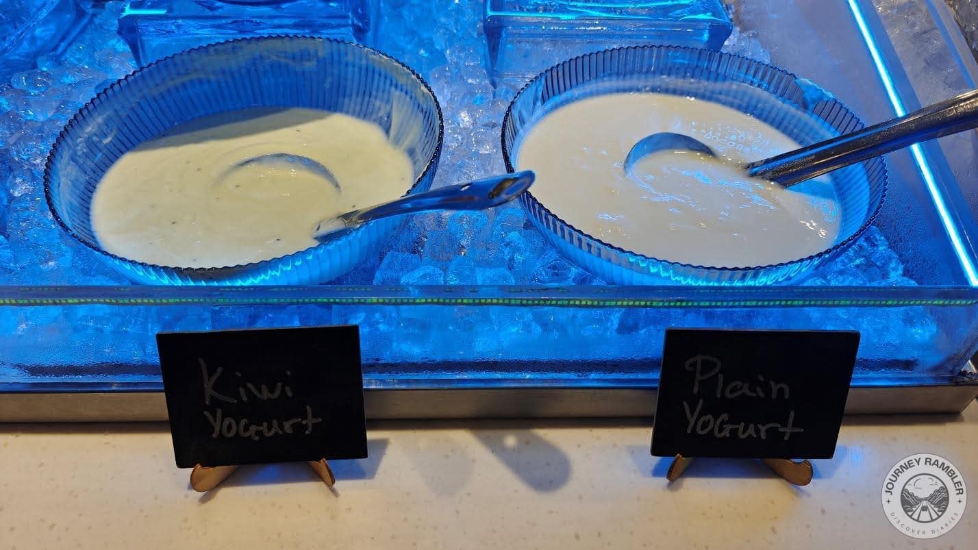 Plain and Kiwi Yogurt