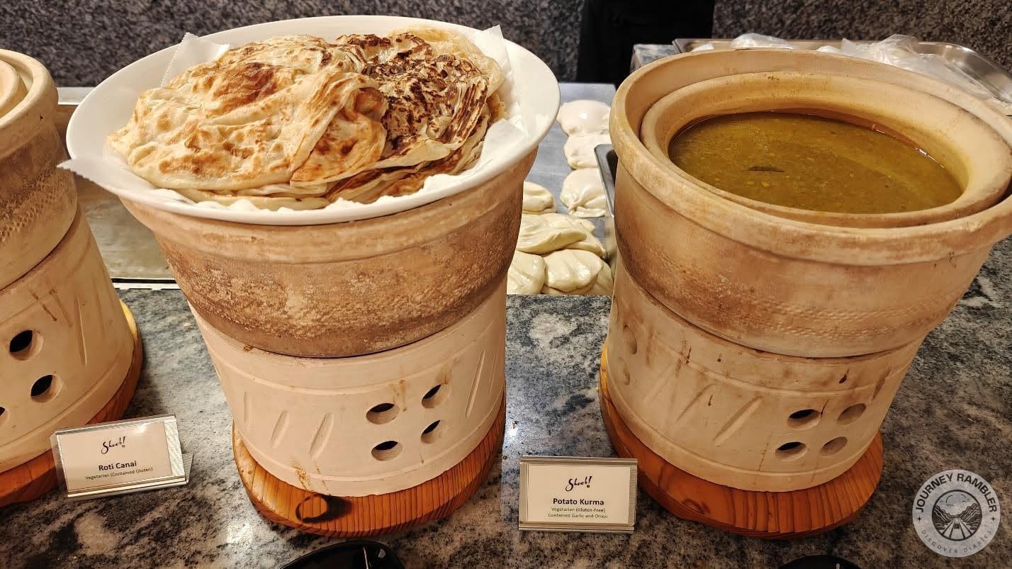 Potato Kurma and Roti