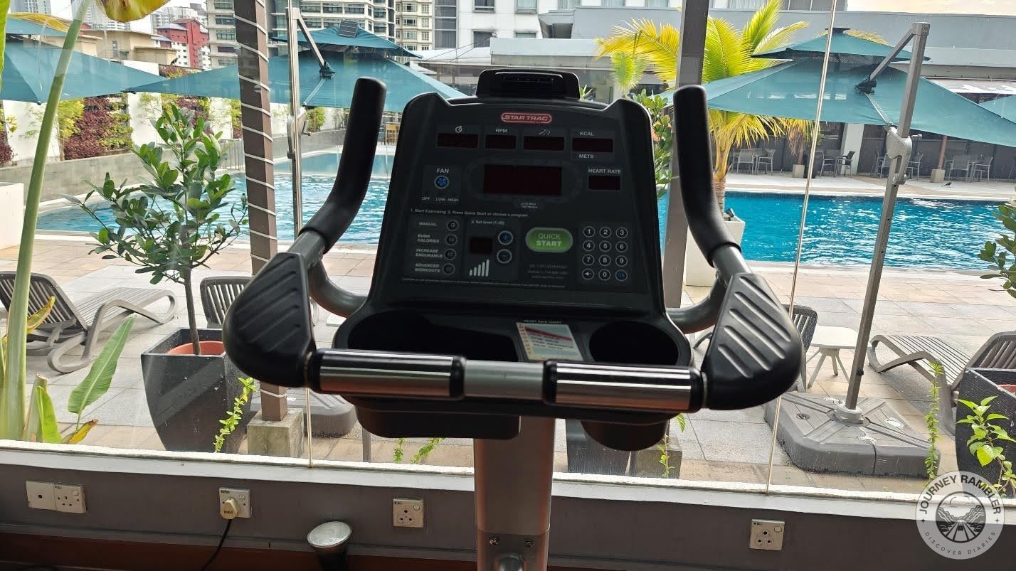 Star Trac upright bike’s console