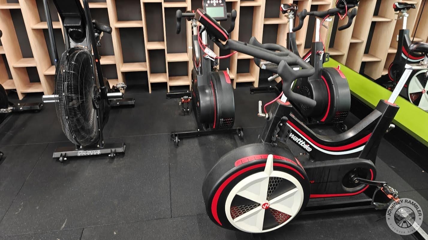 The gym was filled with all the equipment